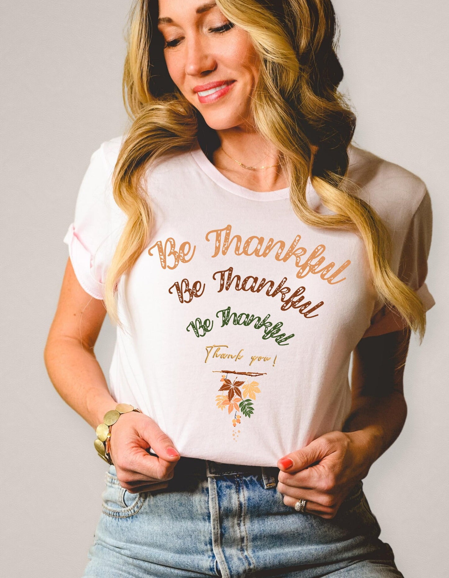 Be Thankful Shirt, Thanksgiving Tee, Fall Vibes Shirt, Fall Graphic Tee, Floral Thankful Shirt