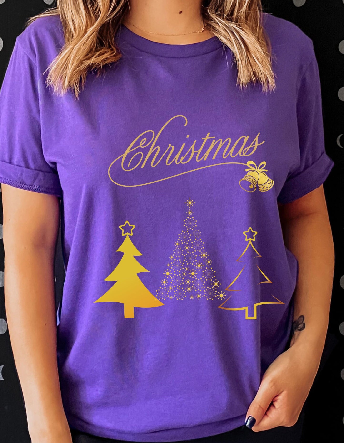 Unisex Short Sleeve Christmas Tee, Women Holiday Shirt, Christmas T-shirt, Christmas Tree Top