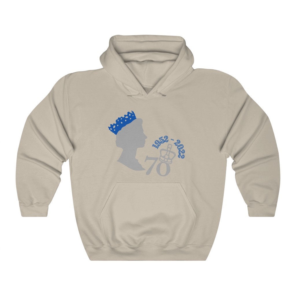 Unisex Queen Elizabeth II Heavy Blend Hooded Sweatshirt, Queen Elizabeth II Hoodie. Glidan 18500 Queen Hoodie, England Queen Sweatshirt