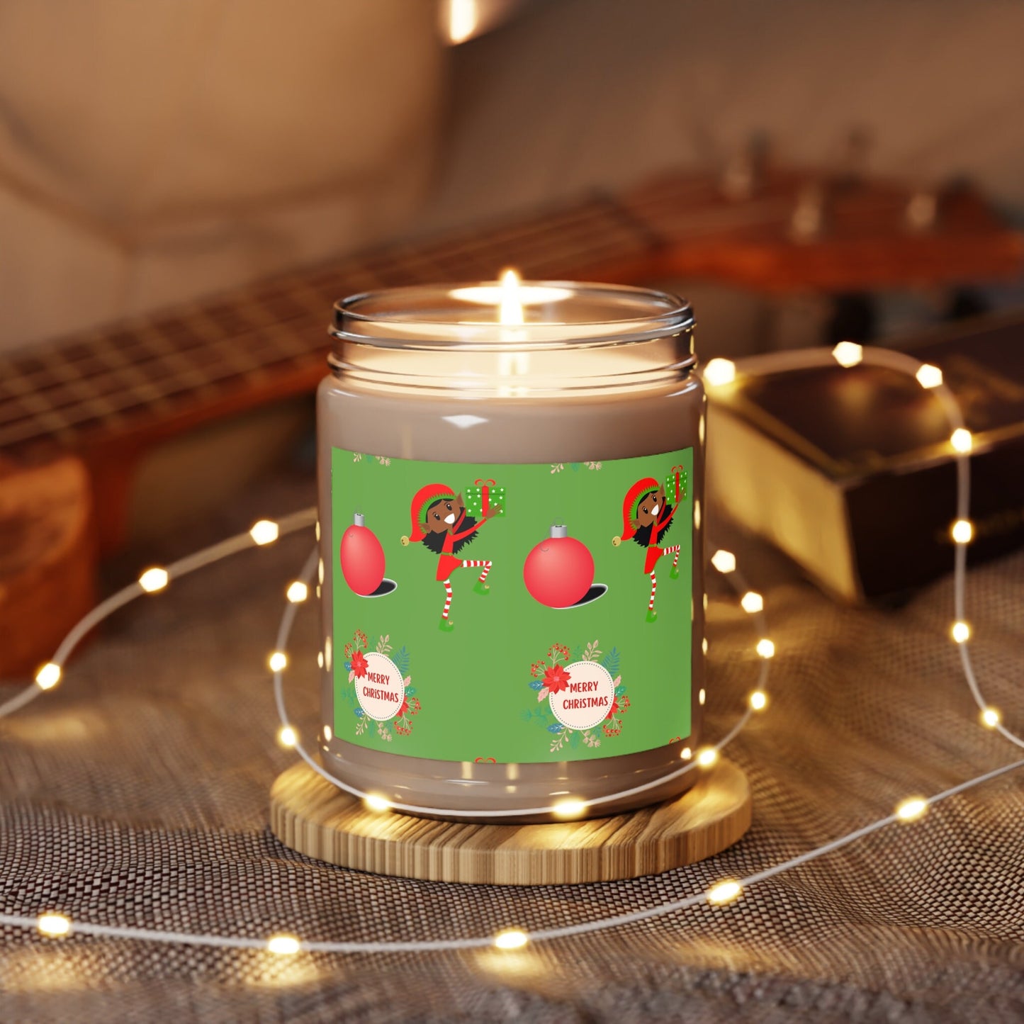 9oz African American Girl Scented Candles, Black girl gift, Christmas Candle