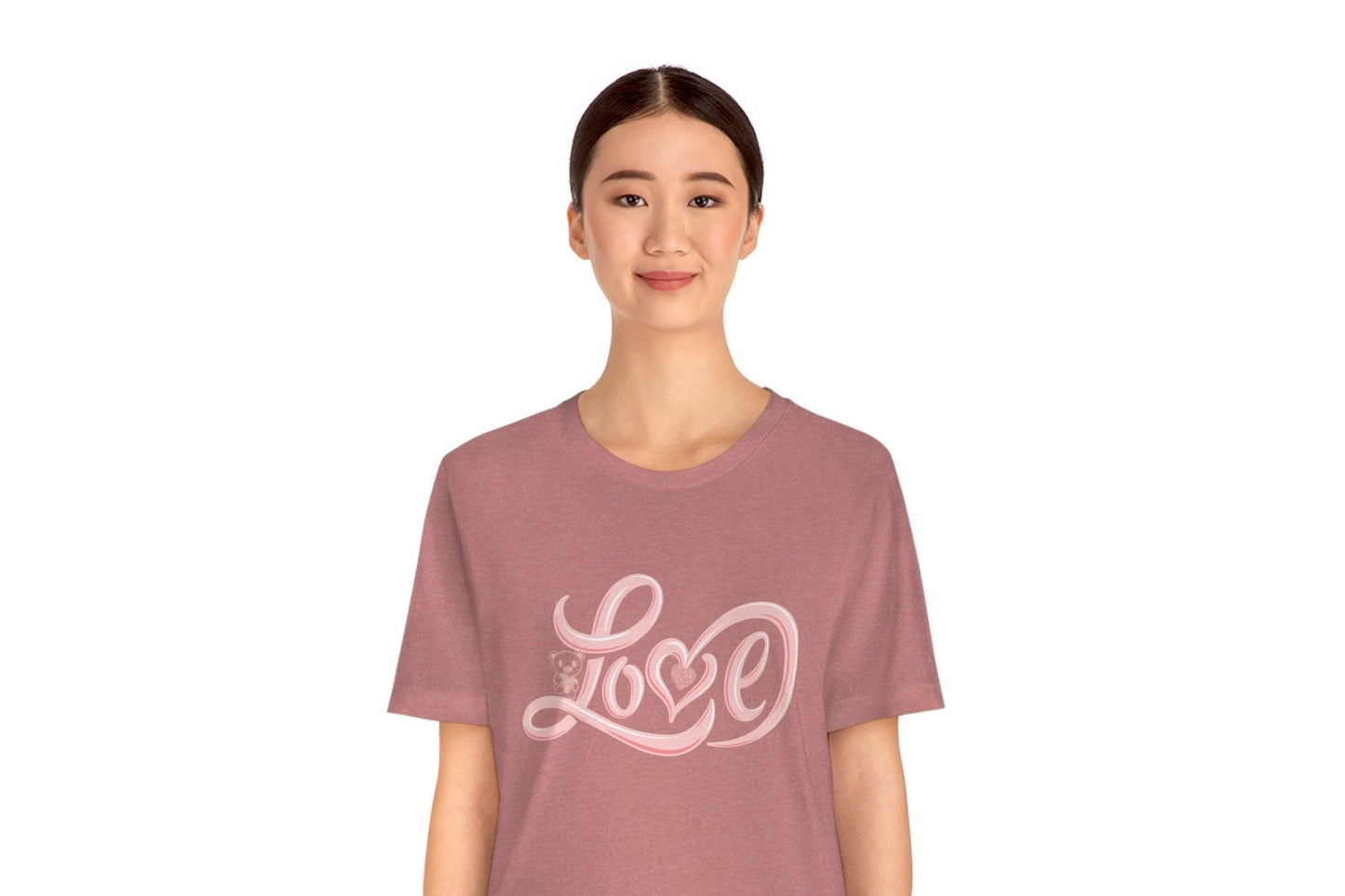 Love Valentine's T-shirt, Mom Valentine's gift, Sister Valentine's Gift, Valentine's Unisex Jersey Short Sleeve Tee