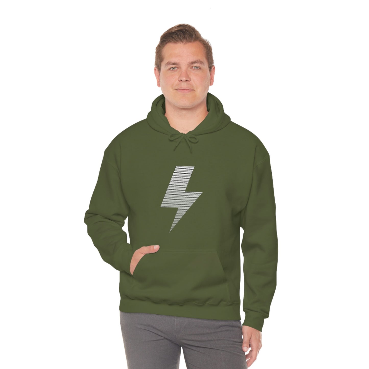 Men Lightning Bolt Hoodie, Lightning Sweater, Bolt Pullover, Trendy Lightning Unisex Heavy Blend Hooded Sweatshirt