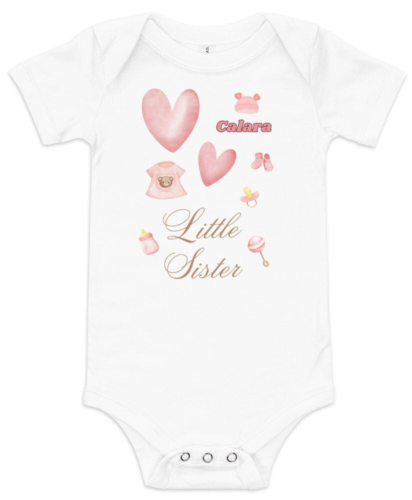 Little Sister Shirt, Baby Announcement, Little Sister Onesie, Pregnancy Reveal, Lil Sis Shirt, Little Sister Outfit, Matching Sister Tee
