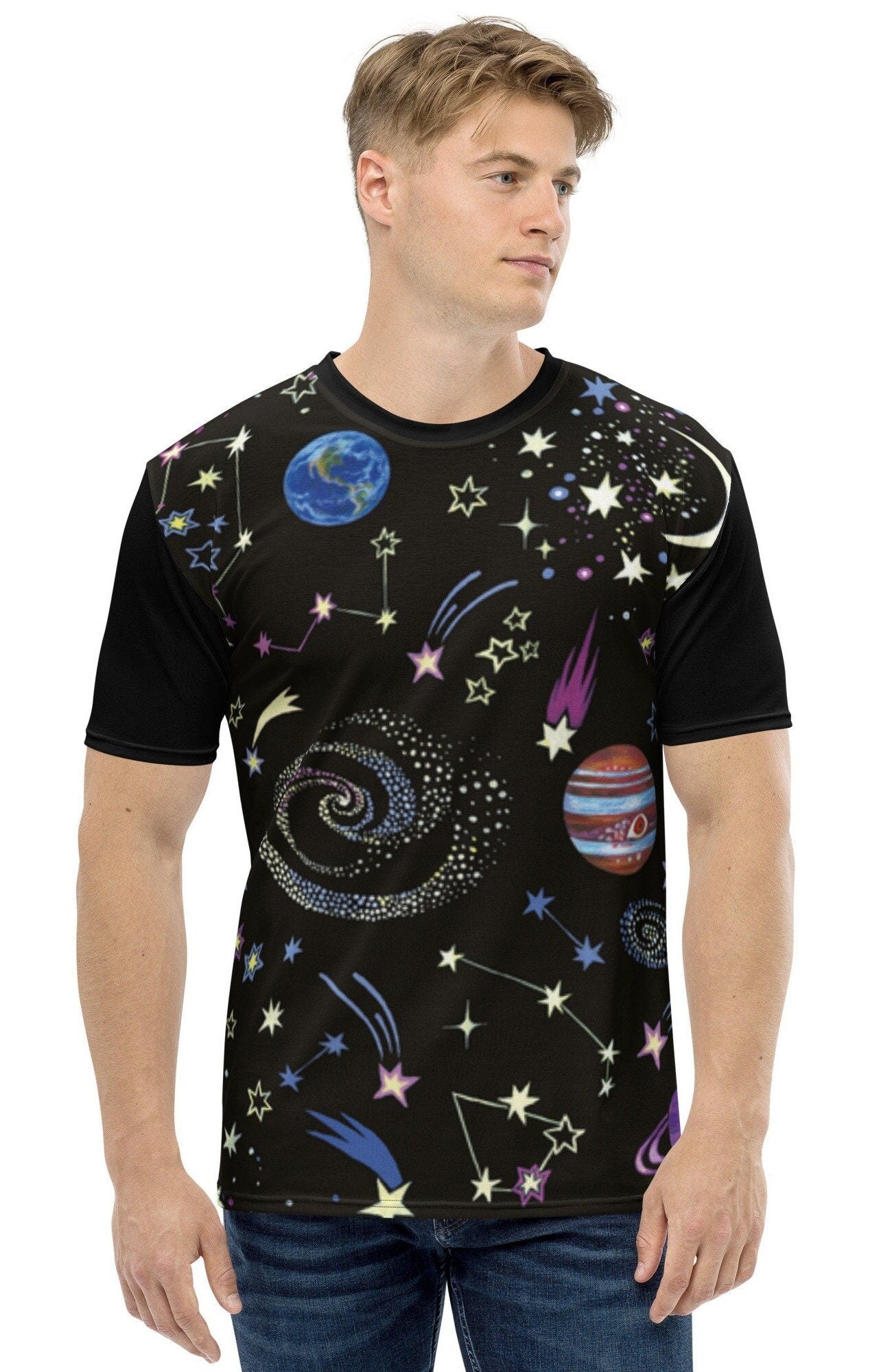 Outer Space Men's Shirt, Solar System Shirt, Astronaut T Shirt, T Shirt, Science Teacher Gift, Moon Shirt, Space Wars Men's t-shirt