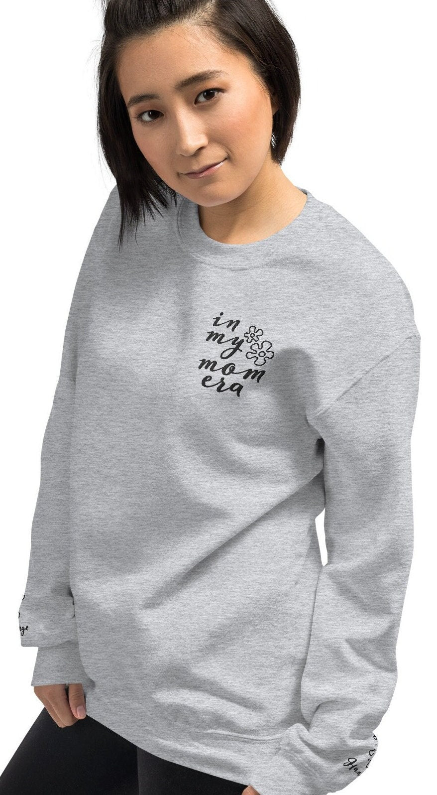Embroidered In My Mom Era Sweatshirt, Pregnancy Reveal, My Mom Era Sweater, Mother's Day Gift, Mama, Gift For New Mom