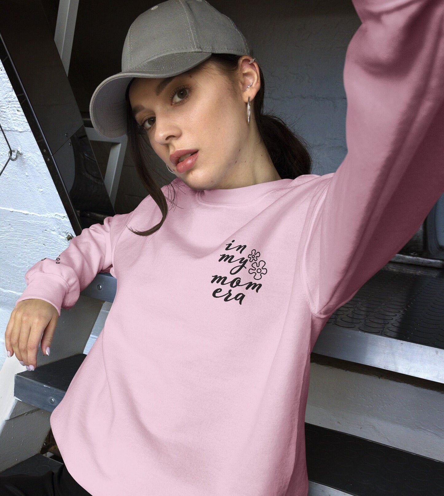 Embroidered In My Mom Era Sweatshirt, Pregnancy Reveal, My Mom Era Sweater, Mother's Day Gift, Mama, Gift For New Mom