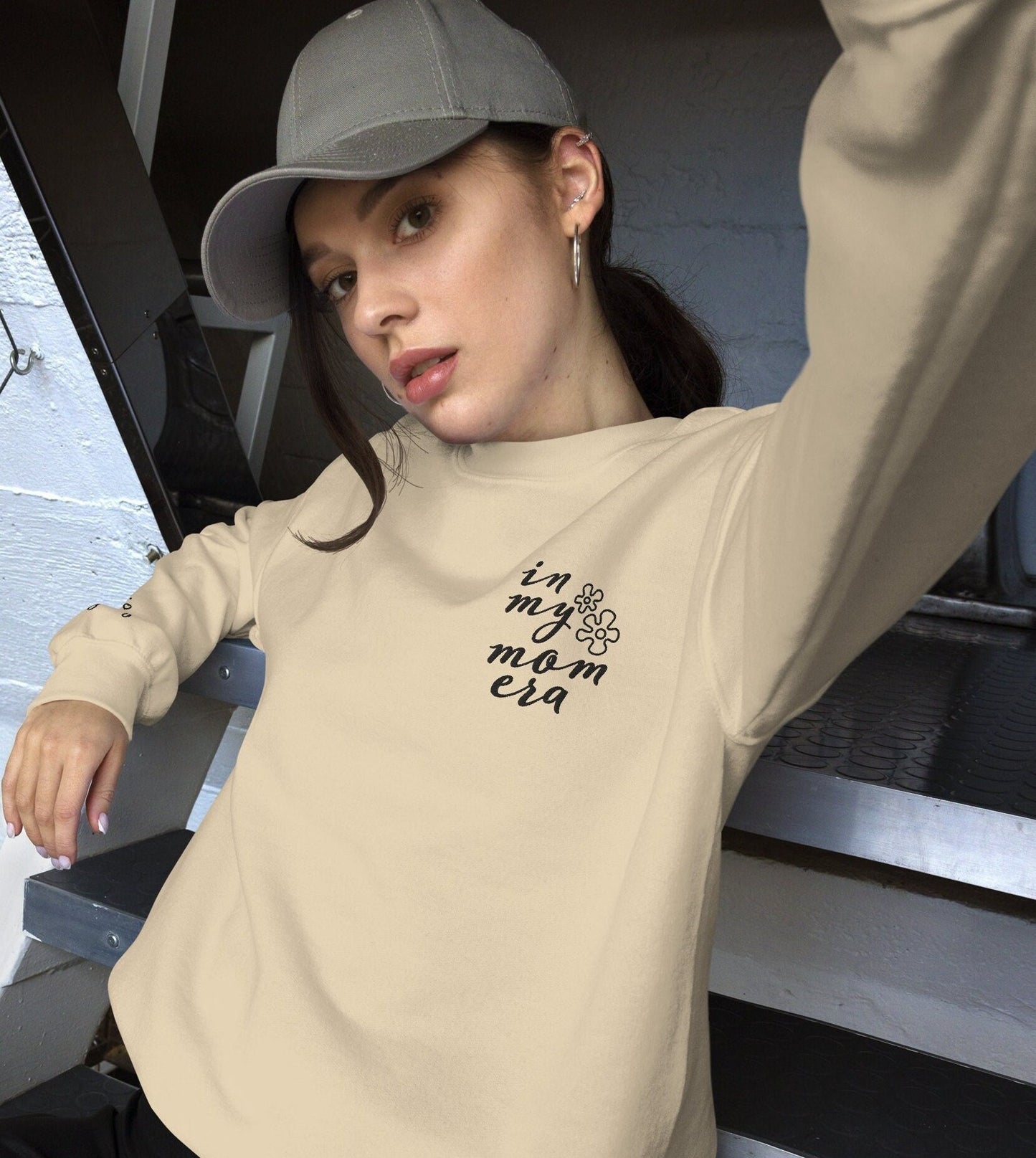 Embroidered In My Mom Era Sweatshirt, Pregnancy Reveal, My Mom Era Sweater, Mother's Day Gift, Mama, Gift For New Mom