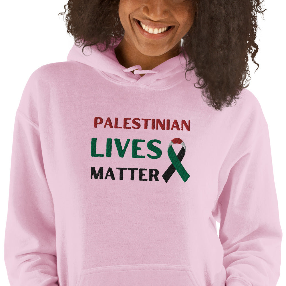 Embroidered Gaza Palestine Hoodie, Palestinian Lives matter Sweatshirt, Palestine Sweater