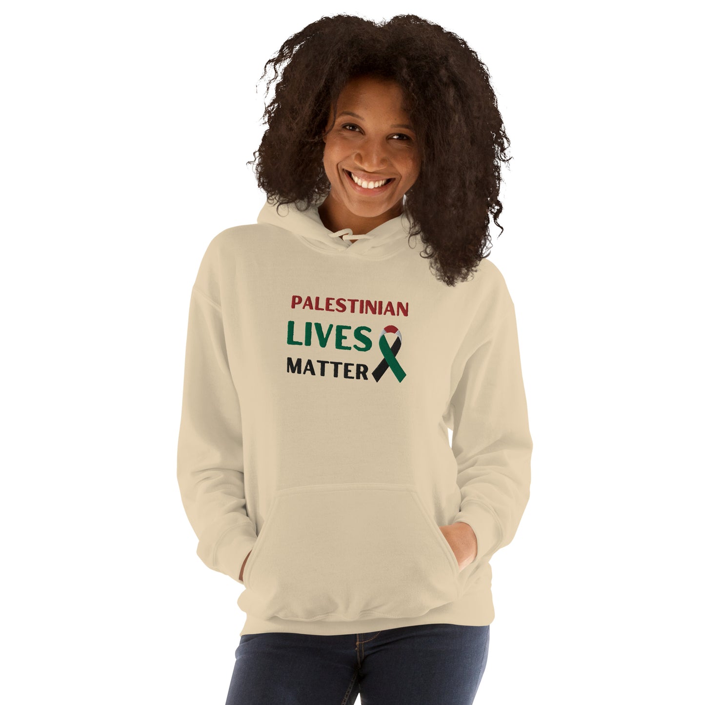 Embroidered Gaza Palestine Hoodie, Palestinian Lives matter Sweatshirt, Palestine Sweater