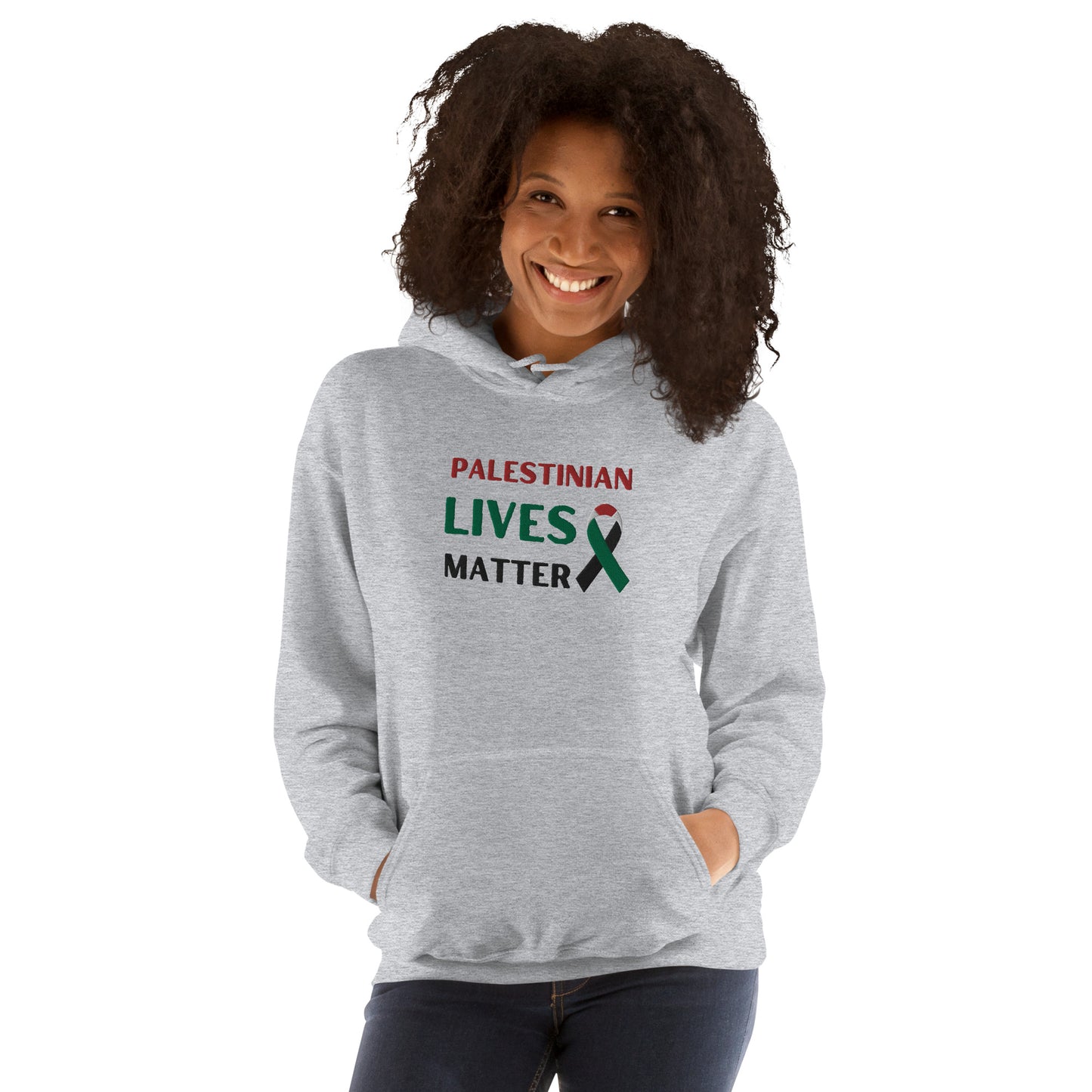 Embroidered Gaza Palestine Hoodie, Palestinian Lives matter Sweatshirt, Palestine Sweater