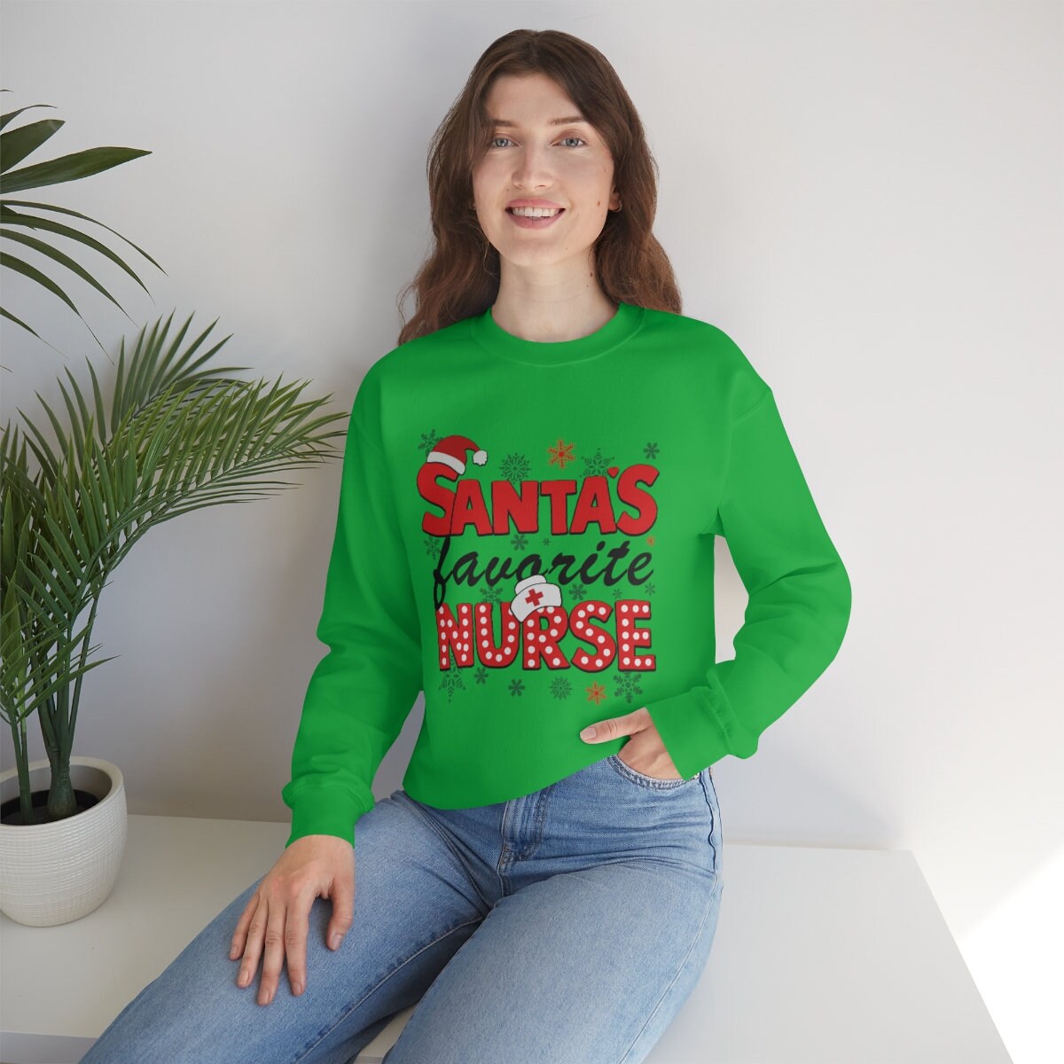 Nurse Christmas Sweatshirt, Crewneck for Women RN, Nurse Unisex Shirt, Nurse Gift