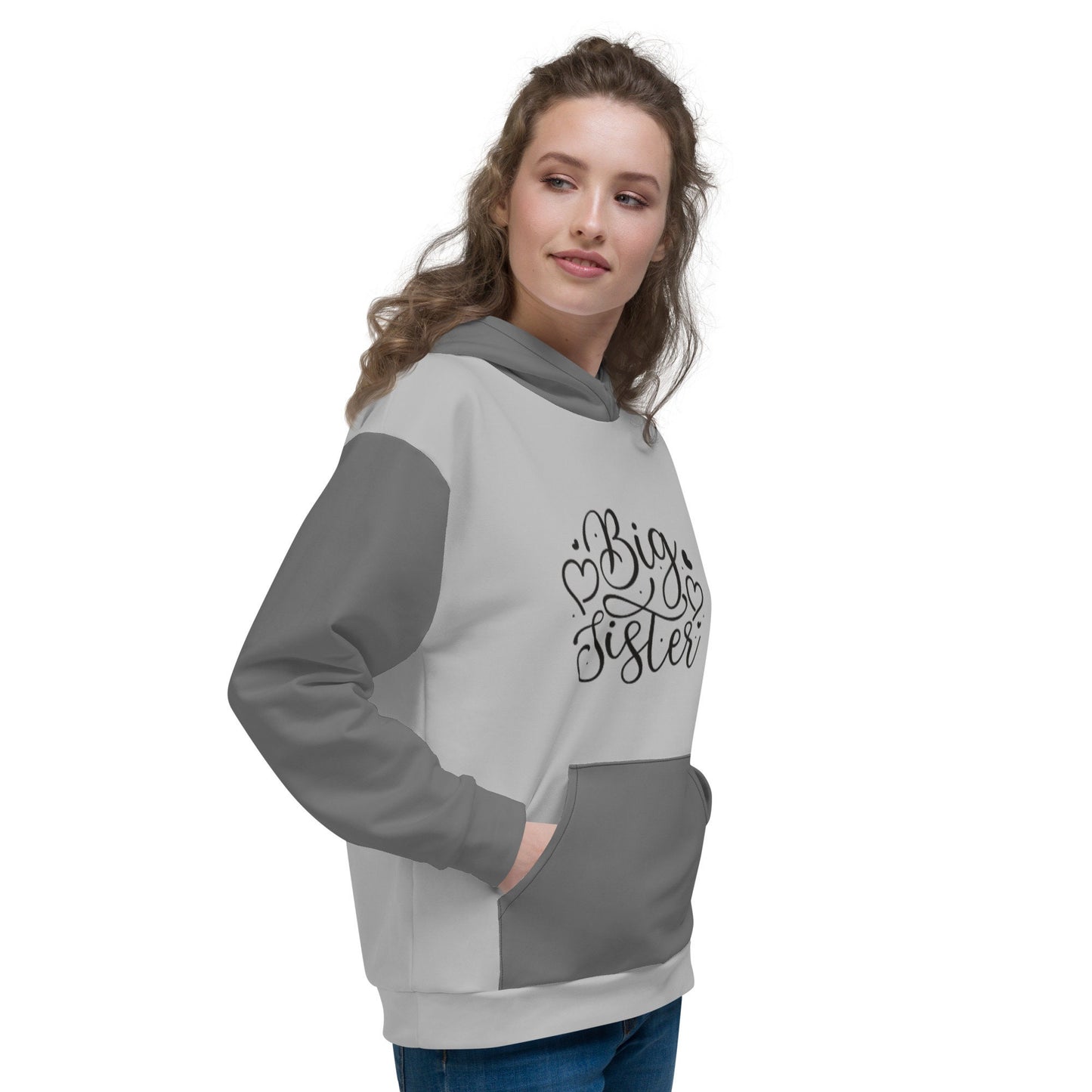 Big Sister Hoodie, Big Sister Pullover, Big Sister Gift, Unisex Hoodie