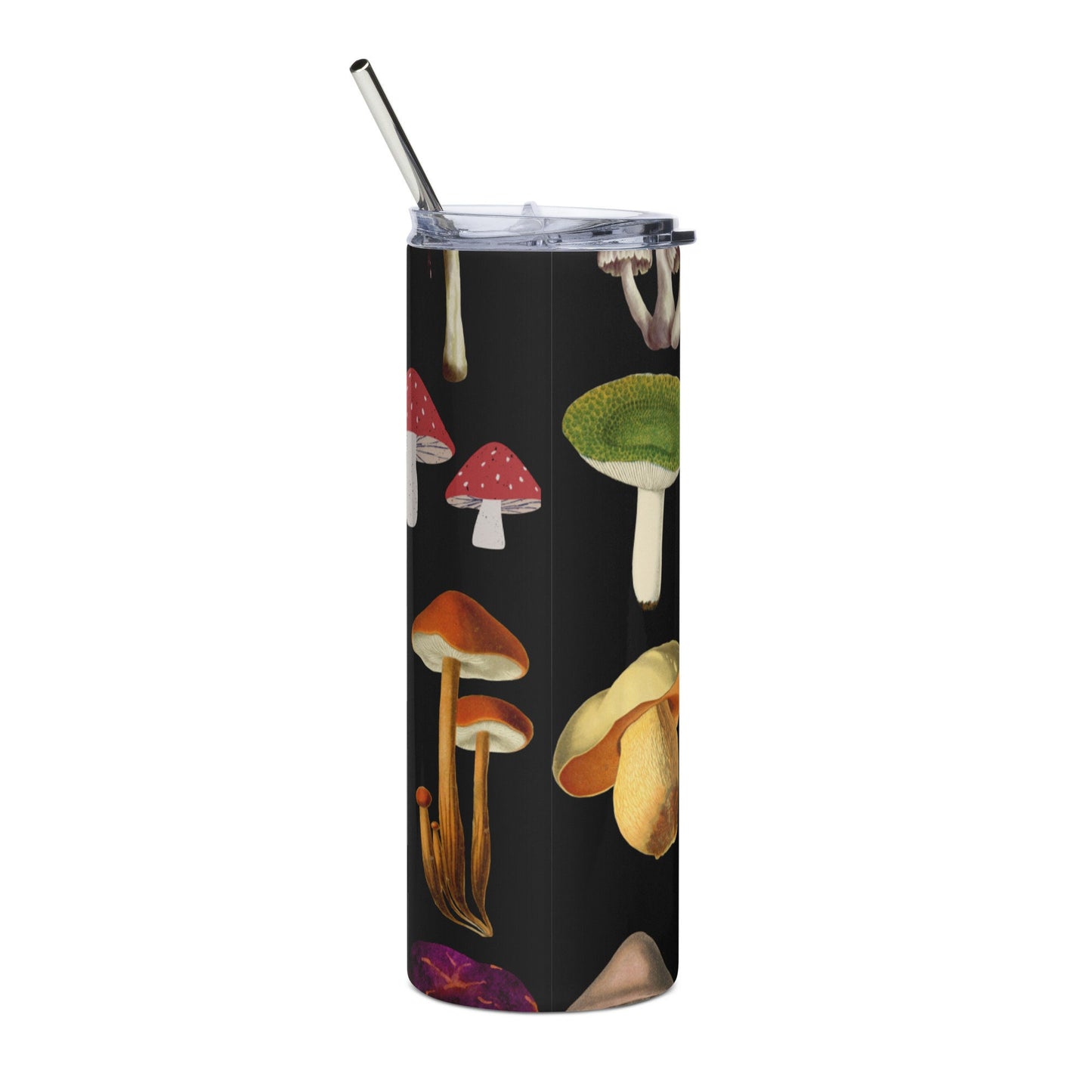 20 oz Mushroom Stainless steel tumbler, Frog Lovers Tumblers, Cottagecore Coffee Cup