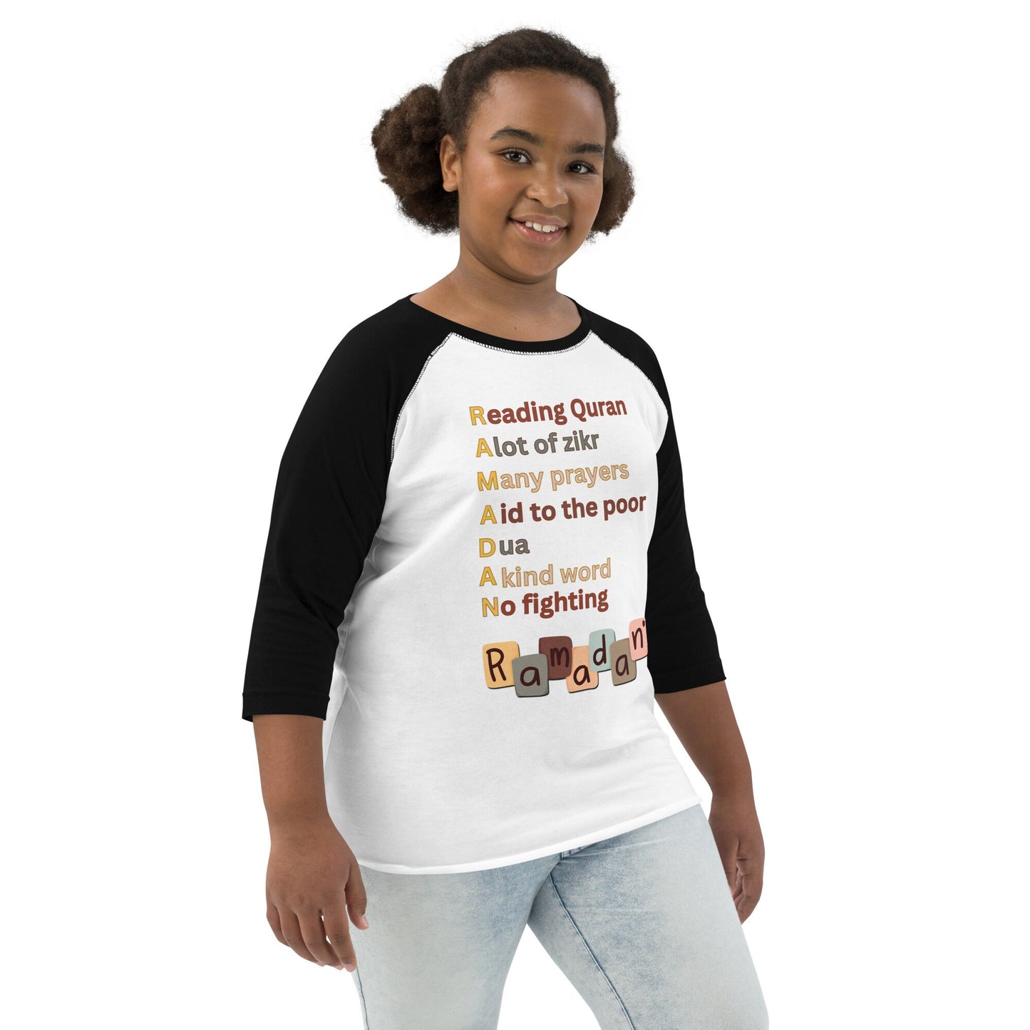 Ramadan Kids' Shirt, Muslim Kid Tee, Ramadan Tees, Youth baseball shirt