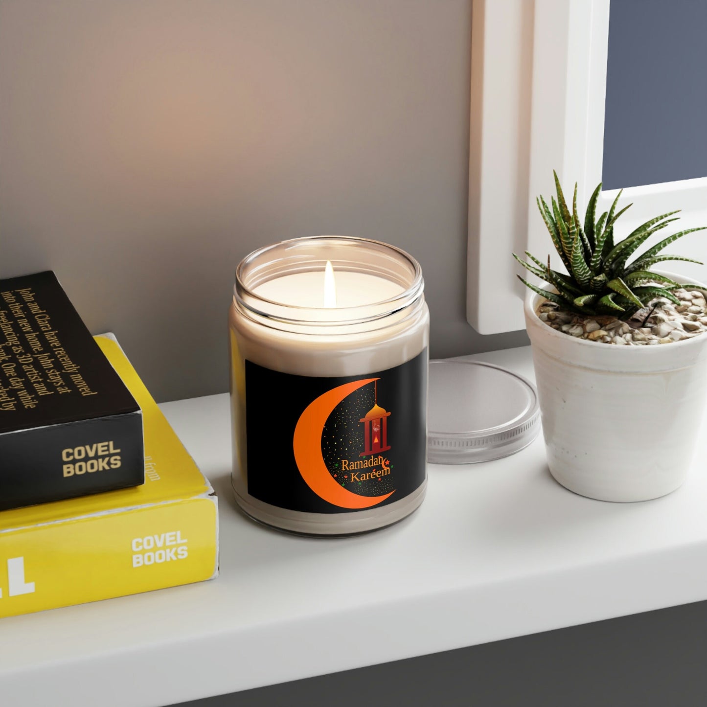 Ramadan Scented Soy Candle 9oz (3.50" X 2.75"), Ramadan Gift, Ramadan Decoration, Islamic Gift, Islamic Home Decor, Ramadan Mubarak