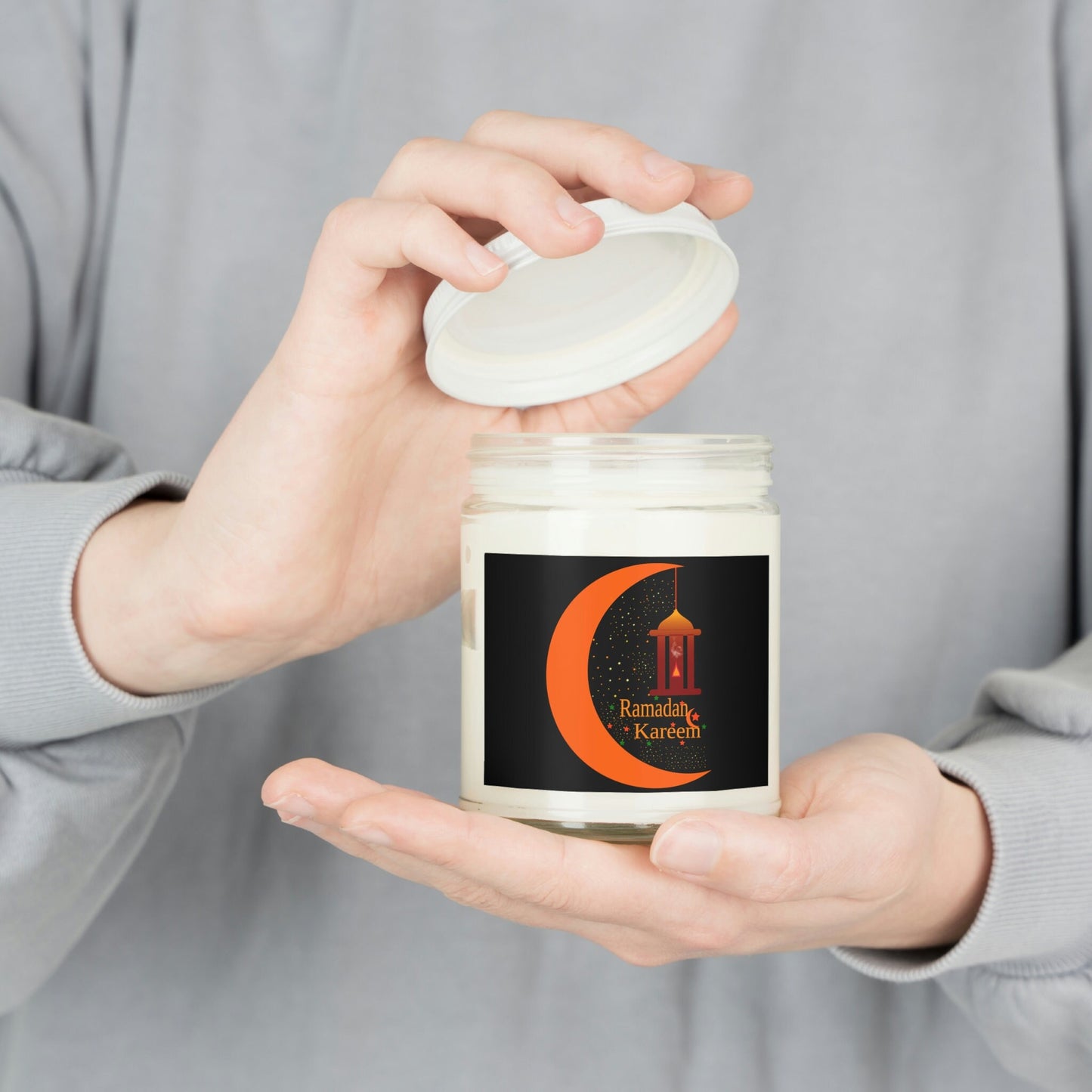 Ramadan Scented Soy Candle 9oz (3.50" X 2.75"), Ramadan Gift, Ramadan Decoration, Islamic Gift, Islamic Home Decor, Ramadan Mubarak