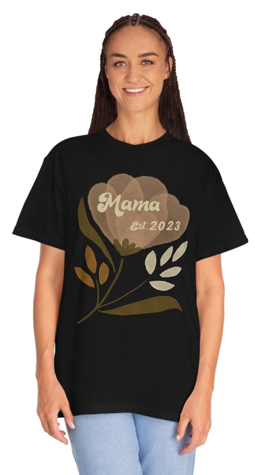 Comfort Colors Mothers Est Shirt, Mama Est 2023, Custom Mom Shirt, Custom Mama Shirt, Personalized Gift For New Mom, Custom Mama Est
