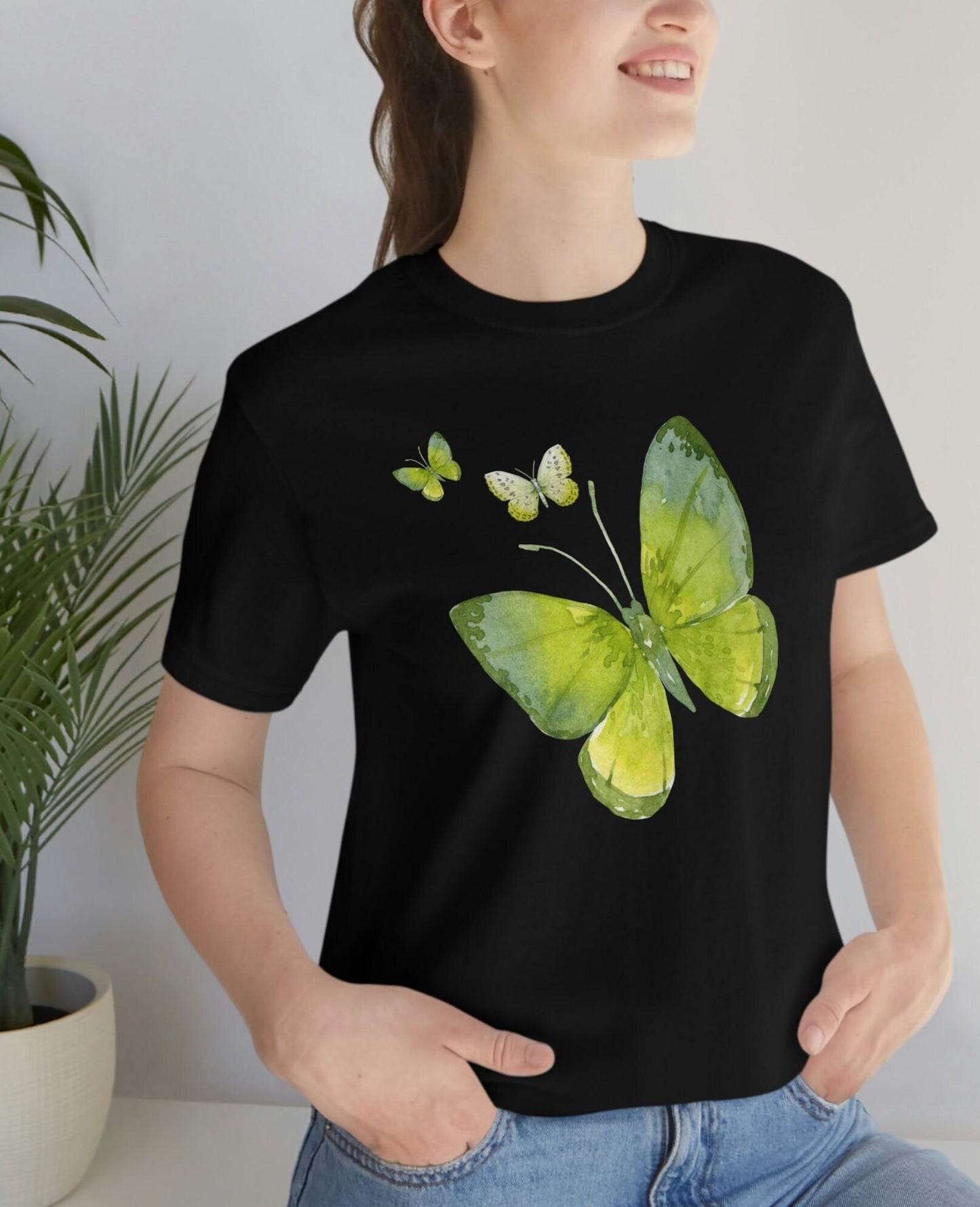 Butterfly T-shirt, Butterfly Tee, Nature Lover Shirt, Butterflies Tee Gift, Insect Shirts, Aesthetic Shirt, Butterfly Cute Shirt