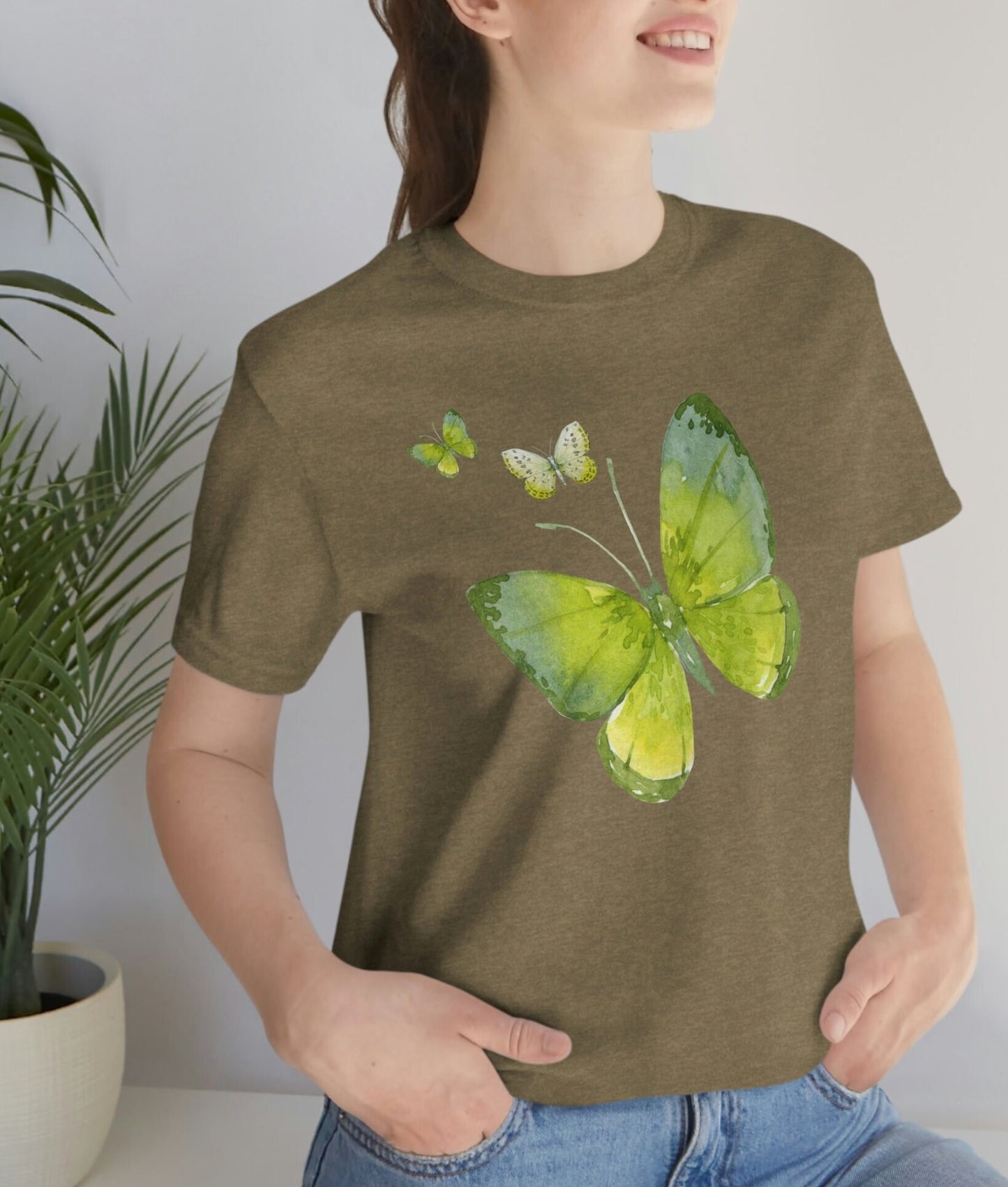 Butterfly T-shirt, Butterfly Tee, Nature Lover Shirt, Butterflies Tee Gift, Insect Shirts, Aesthetic Shirt, Butterfly Cute Shirt