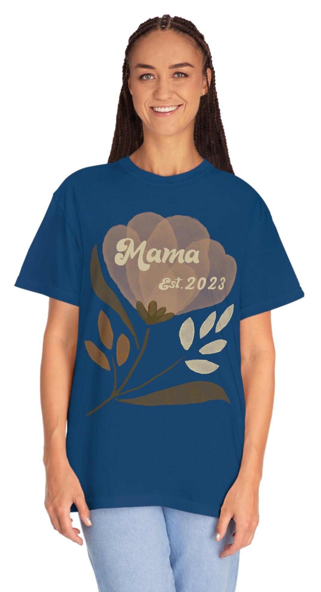Comfort Colors Mothers Est Shirt, Mama Est 2023, Custom Mom Shirt, Custom Mama Shirt, Personalized Gift For New Mom, Custom Mama Est
