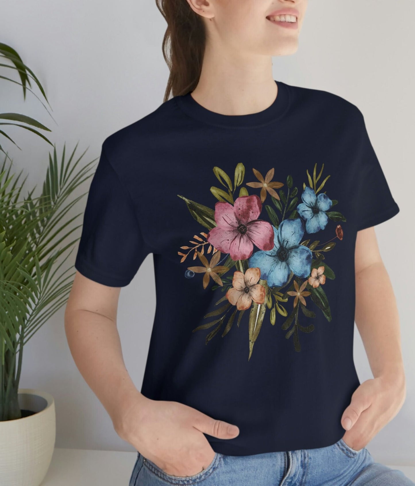 Botanical Shirt, Wildflowers Shirt, Gardening Shirt, Wild Flowers Shirt, Oversized Tee Shirt, Gifts For Her, Nature Lover Shirt,