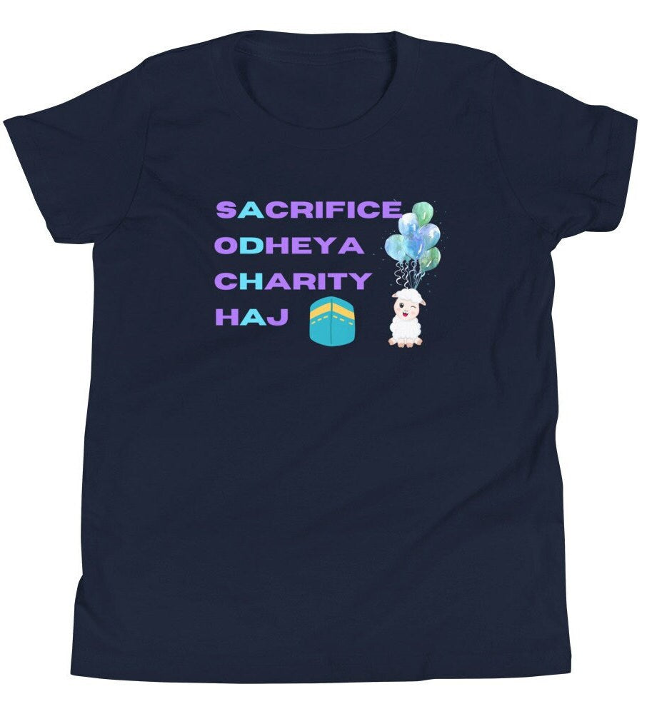 Youth Eid Al Adha T-Shirt, Eid Kids Shirt, Muslim Eid Tshirt, Eid Aladha Gift, Eid Shirt