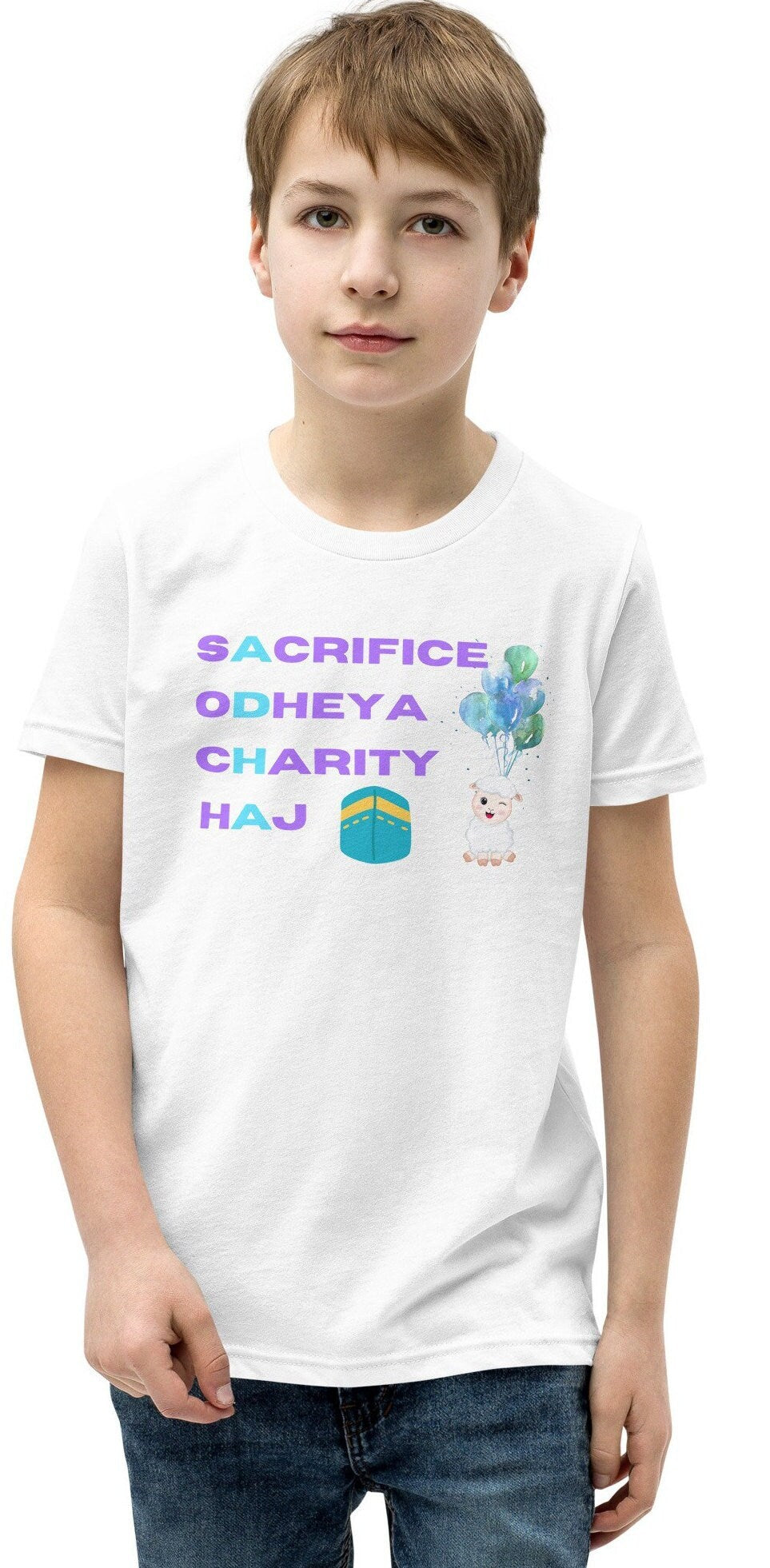 Youth Eid Al Adha T-Shirt, Eid Kids Shirt, Muslim Eid Tshirt, Eid Aladha Gift, Eid Shirt
