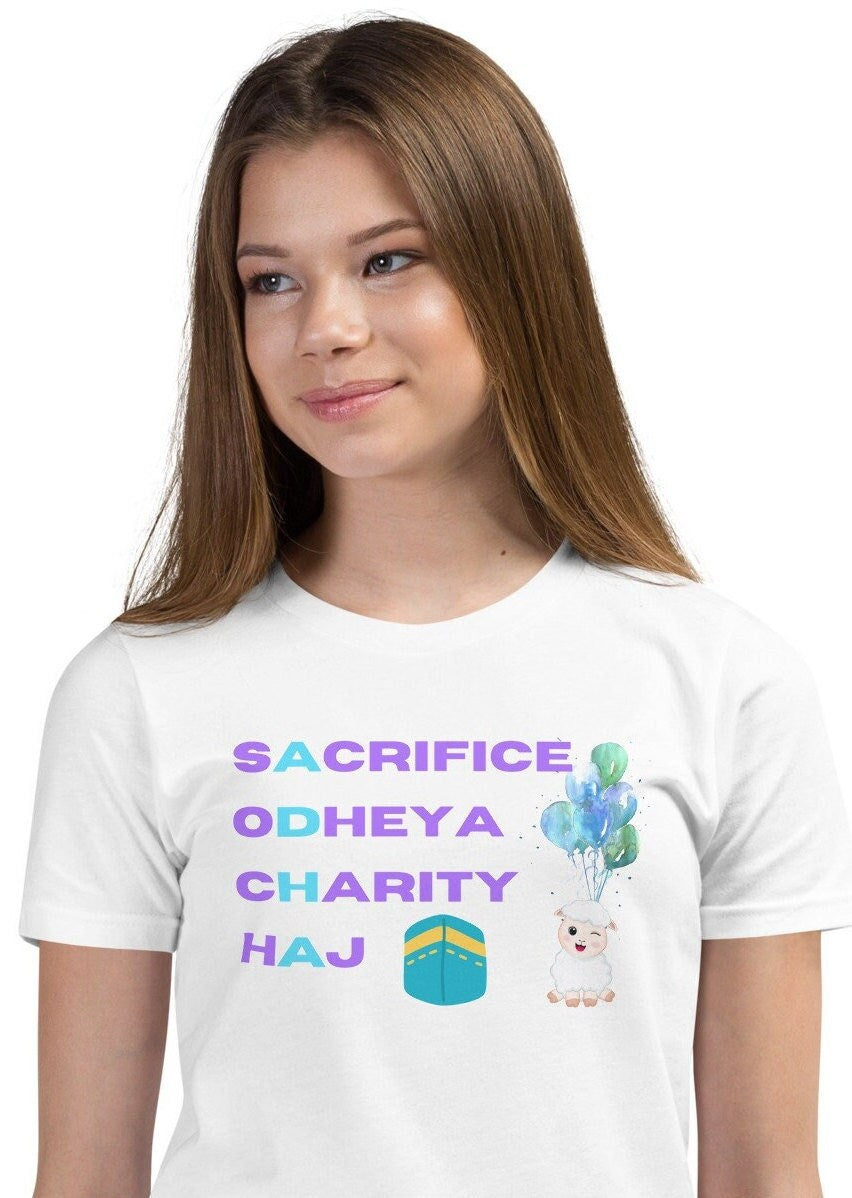 Youth Eid Al Adha T-Shirt, Eid Kids Shirt, Muslim Eid Tshirt, Eid Aladha Gift, Eid Shirt