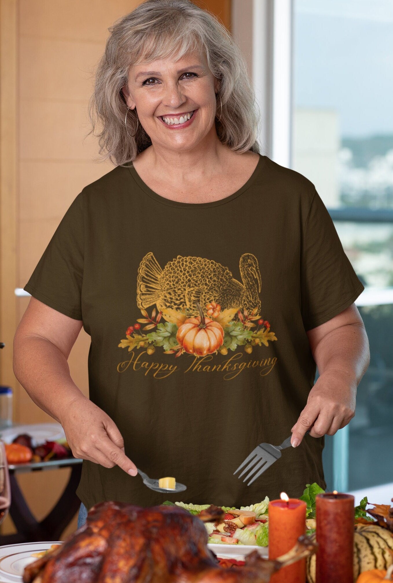 Thanksgiving T-shirt, Thanksgiving Turkey shirt, Unisex Jersey Short Sleeve Tee