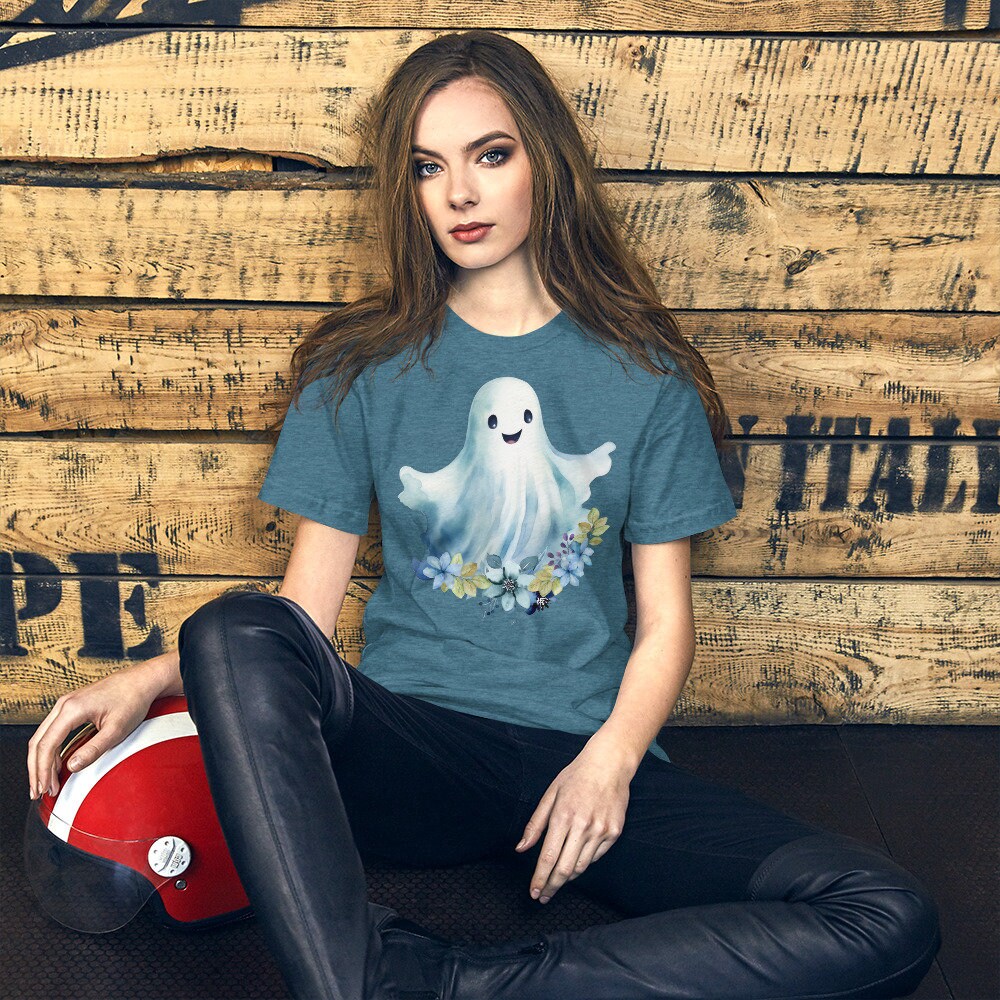 Floral Ghost Shirt, Flower Halloween Shirt, Floral Ghost Shirt, Digital Download, Halloween Sweatshirt, Cute Ghost Shirt, Halloween Party