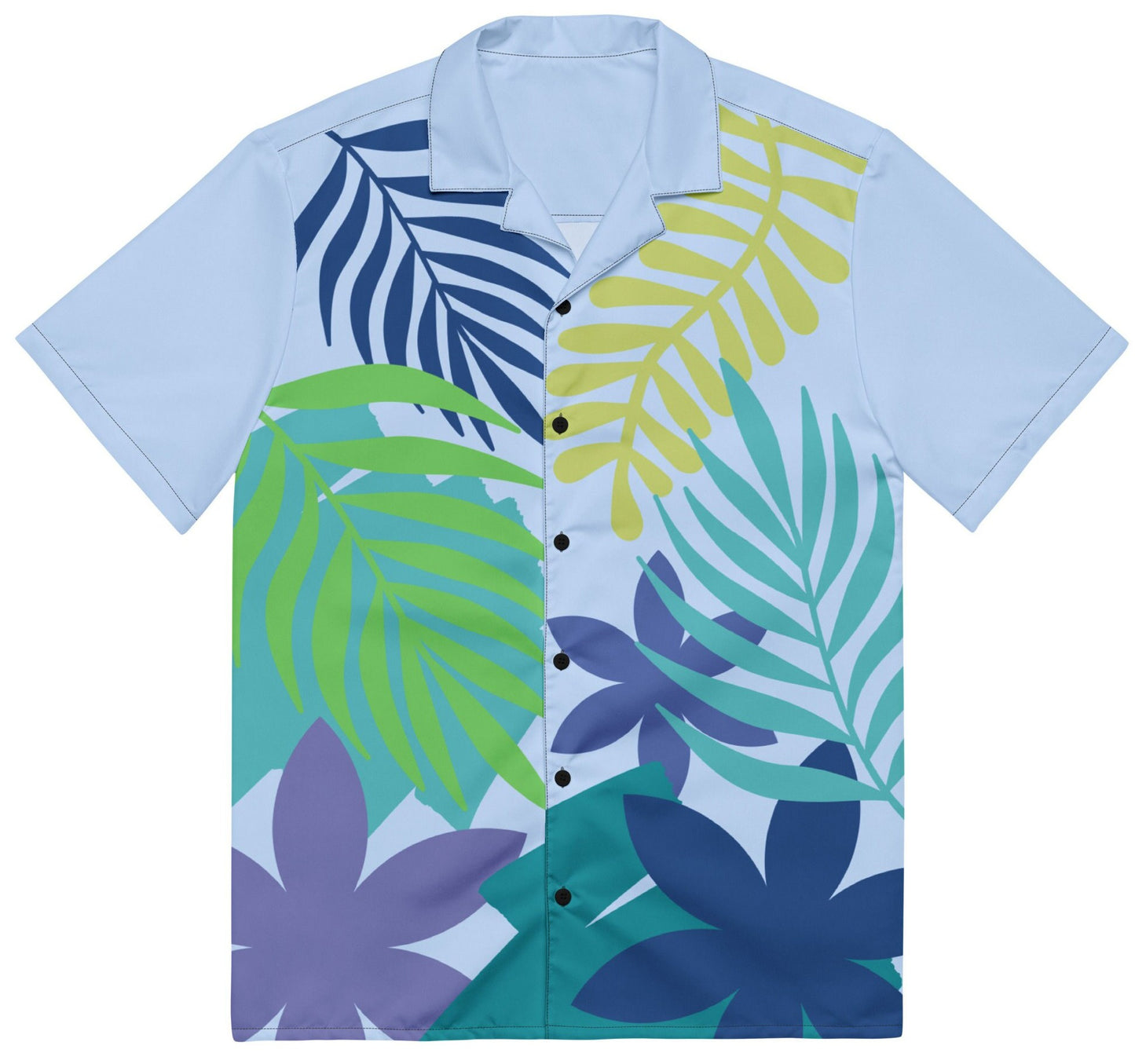 Hawaii Aloha Shirt, Summer Beach Shirt, Hawaii Summer Shirt for Him, Colorful Nature Men's button shirt
