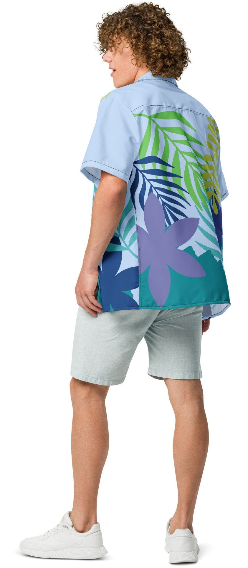 Hawaii Aloha Shirt, Summer Beach Shirt, Hawaii Summer Shirt for Him, Colorful Nature Men's button shirt
