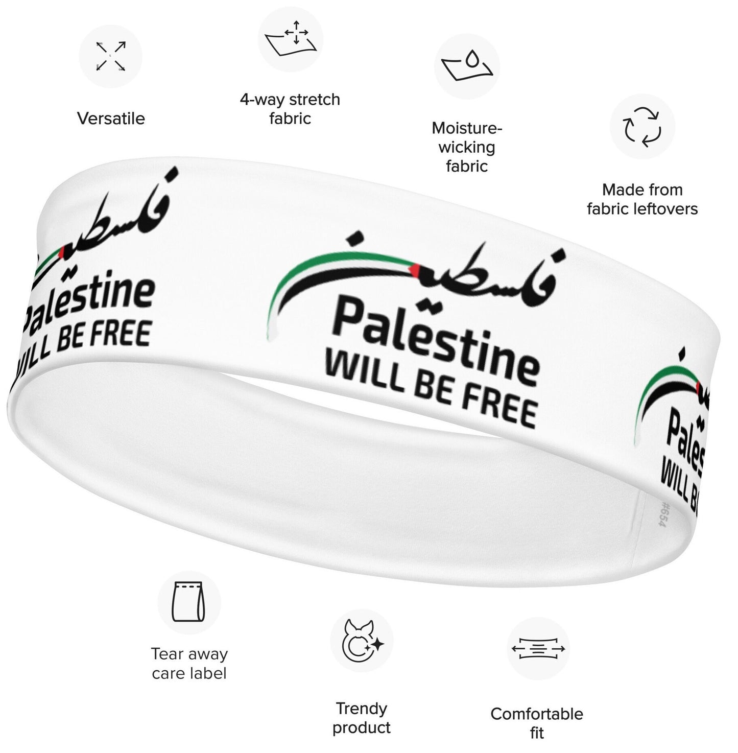 Free Palestine Headband, Save Gaza Headband