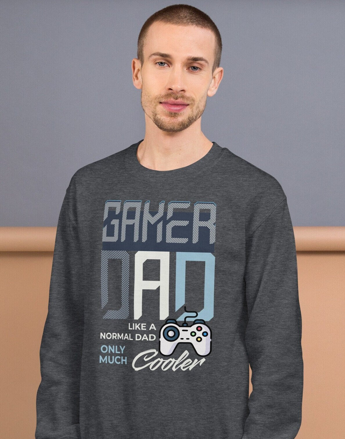Dad Gaming Sweatshirt, Gaming Gift For Dad, Video Game Retro Sweatshirt, Dad Birthday Crewneck Sweatshirt