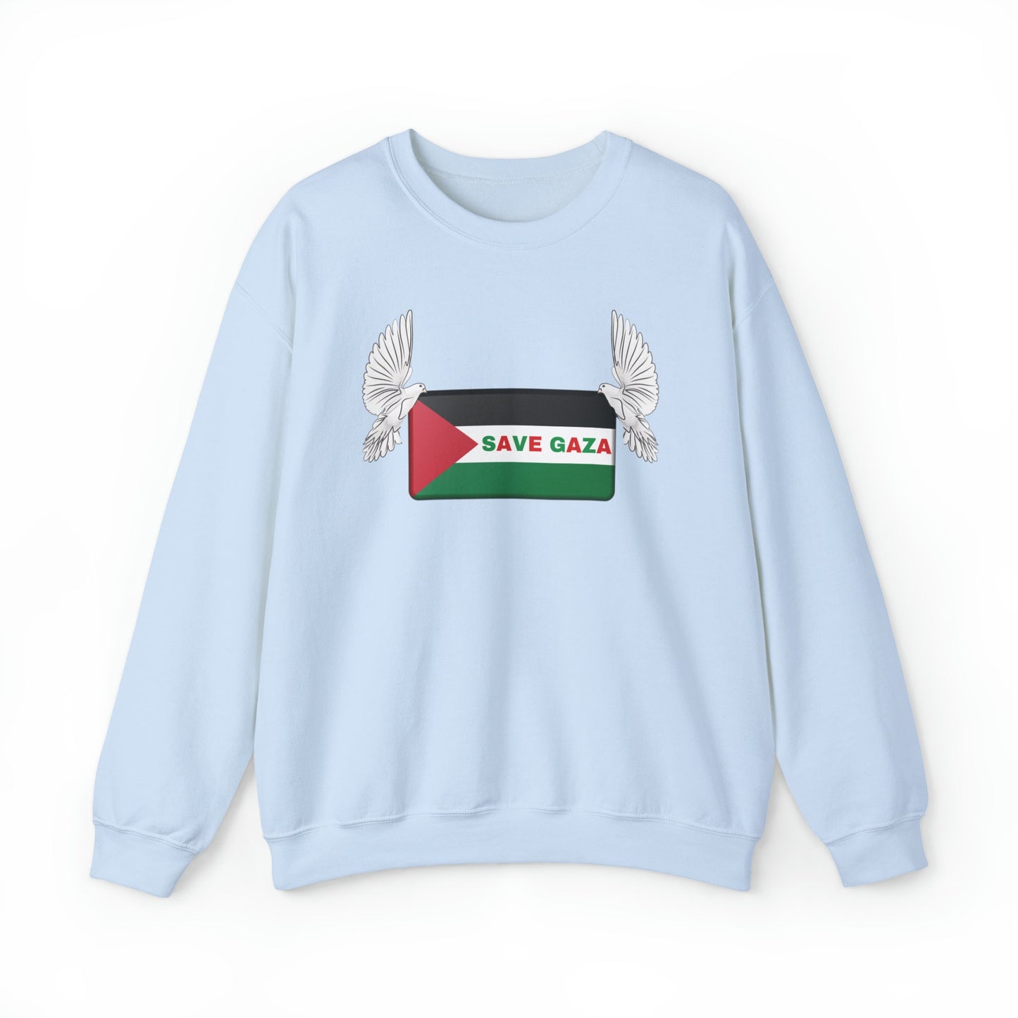Save Gaza Sweater, Palestine Sweatshirt, Free Palestine Sweater, Palestine Flag Crewneck, Stand with Palestine ™ Crewneck Sweatshirt