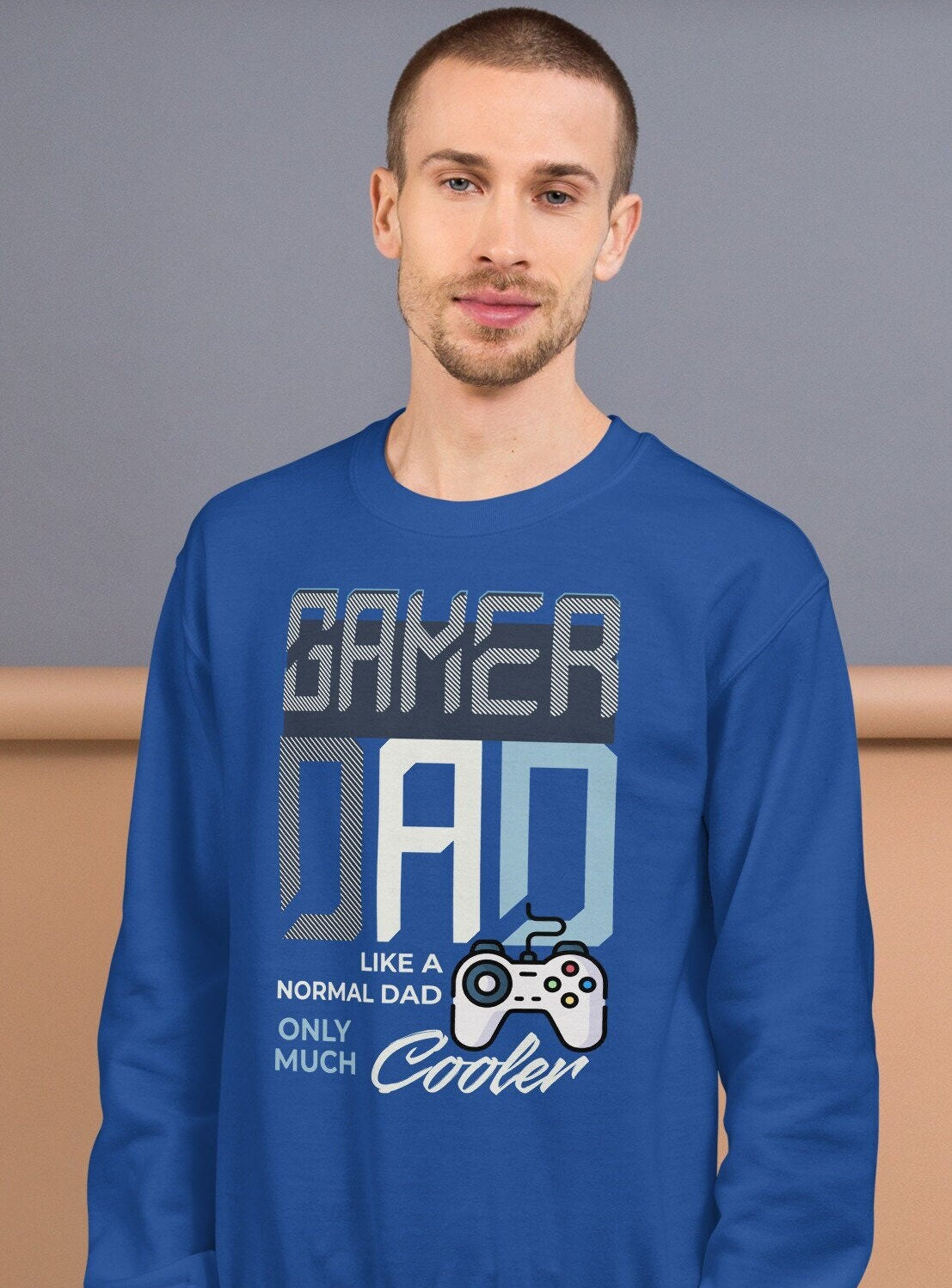 Dad Gaming Sweatshirt, Gaming Gift For Dad, Video Game Retro Sweatshirt, Dad Birthday Crewneck Sweatshirt