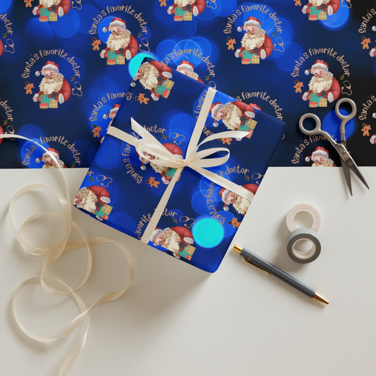 Doctors Christmas Wrapping paper, Medical Graduation Christmas Gift Wrap, Christmas Wrap, Christmas Present Wrapping paper sheets