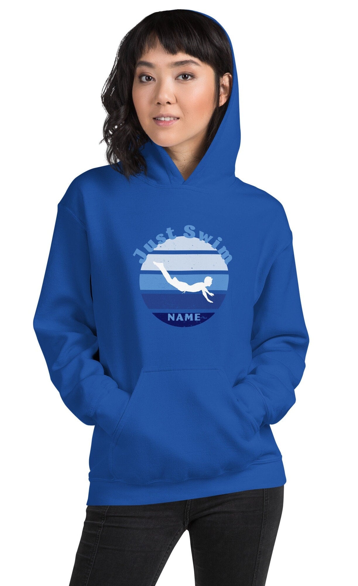 Swwimmer Hoodie. Swim team sweater, Swim Coach Gift