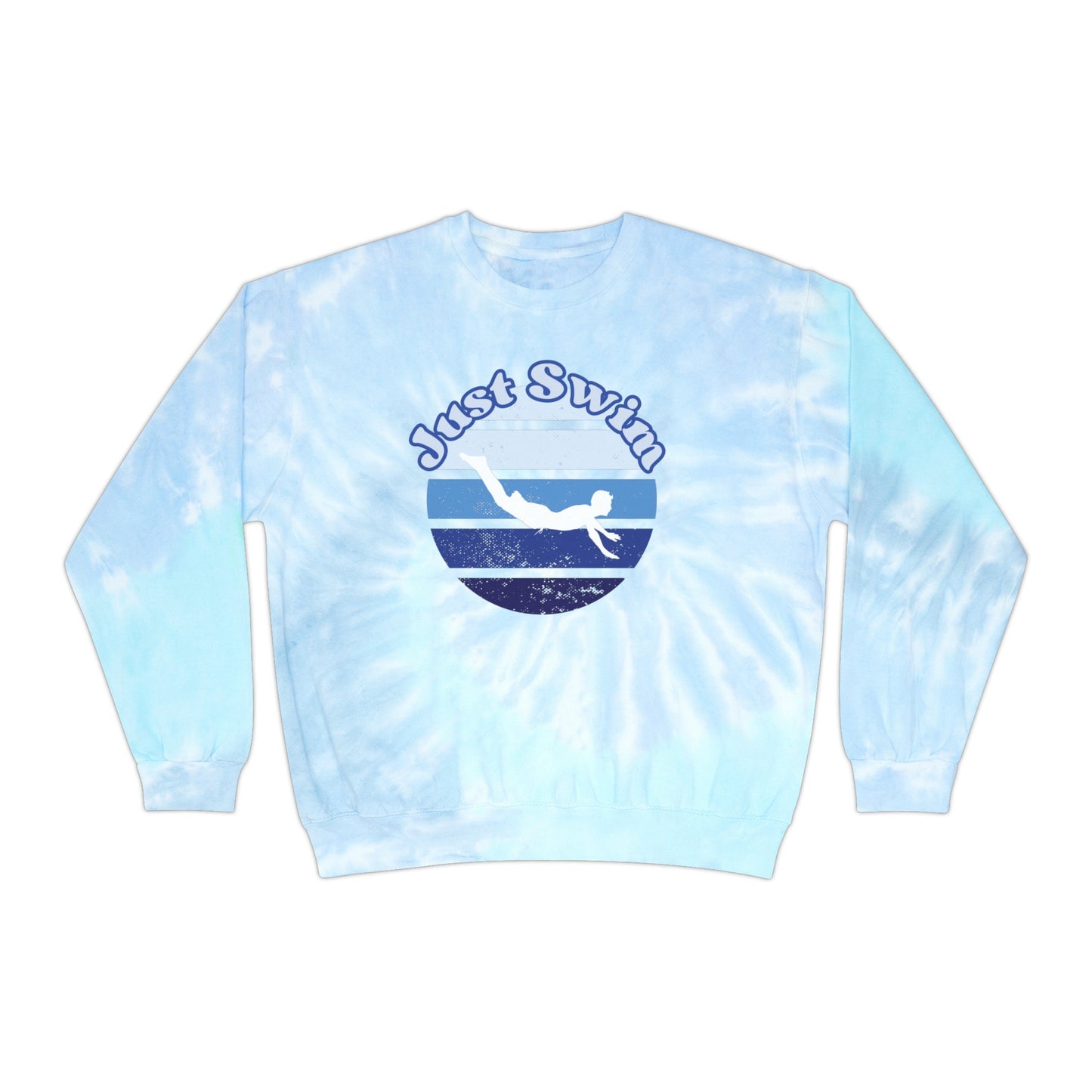 Swimmer Sweatshirt. Swim Team Sweater, Swim Coach Tie-Dye Sweatshirt