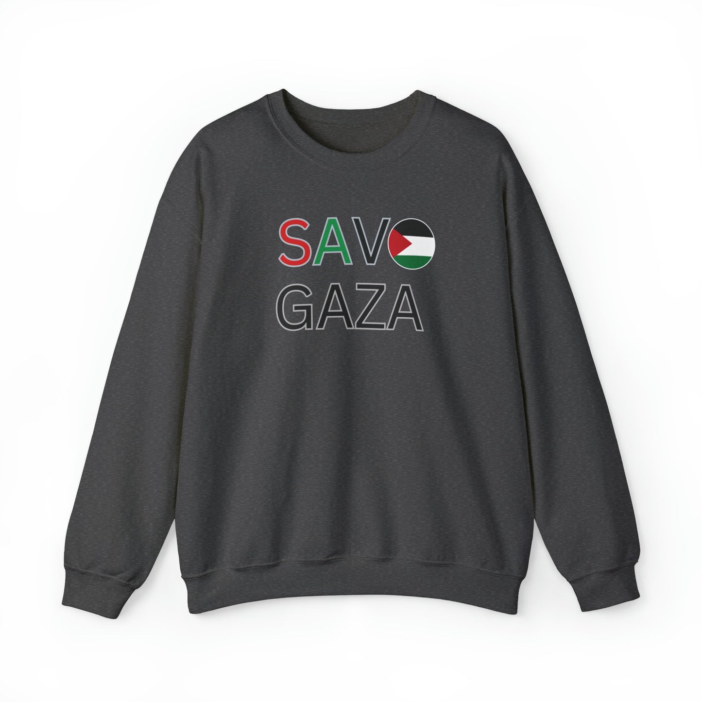 Save Gaza Sweater, Palestine Sweatshirt, Free Palestine Sweater, Palestine Flag Crewneck, Stand With Palestine ™ Crewneck Sweatshirt