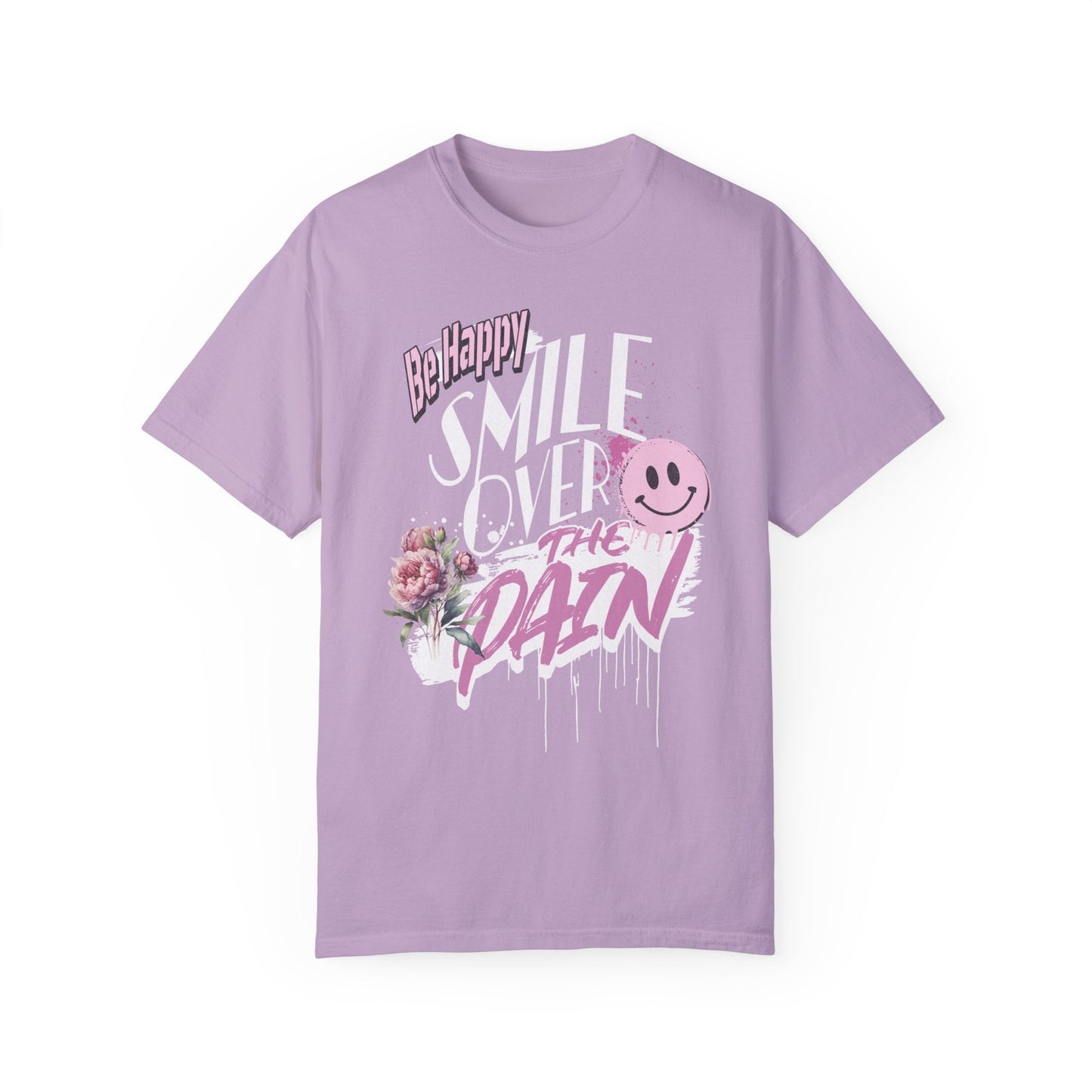 Comfort Colors Positive T-shirt With Smiley Face