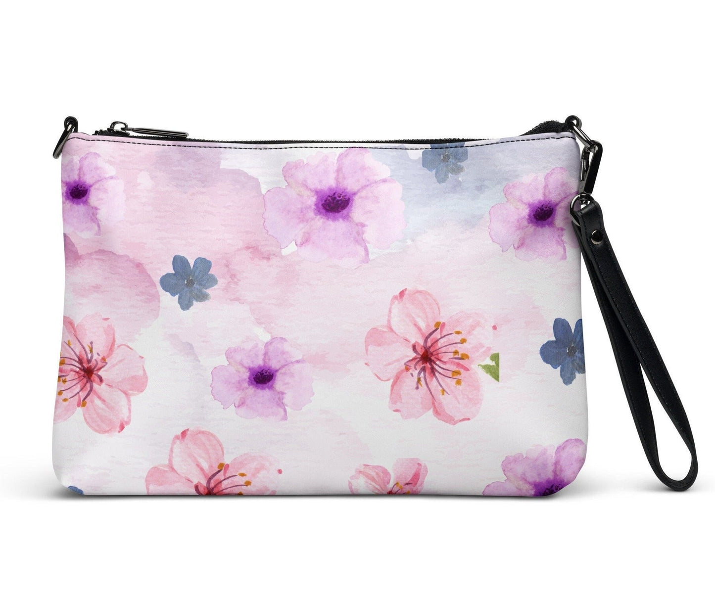 Wtercolor Pink Floral Crossbody bag