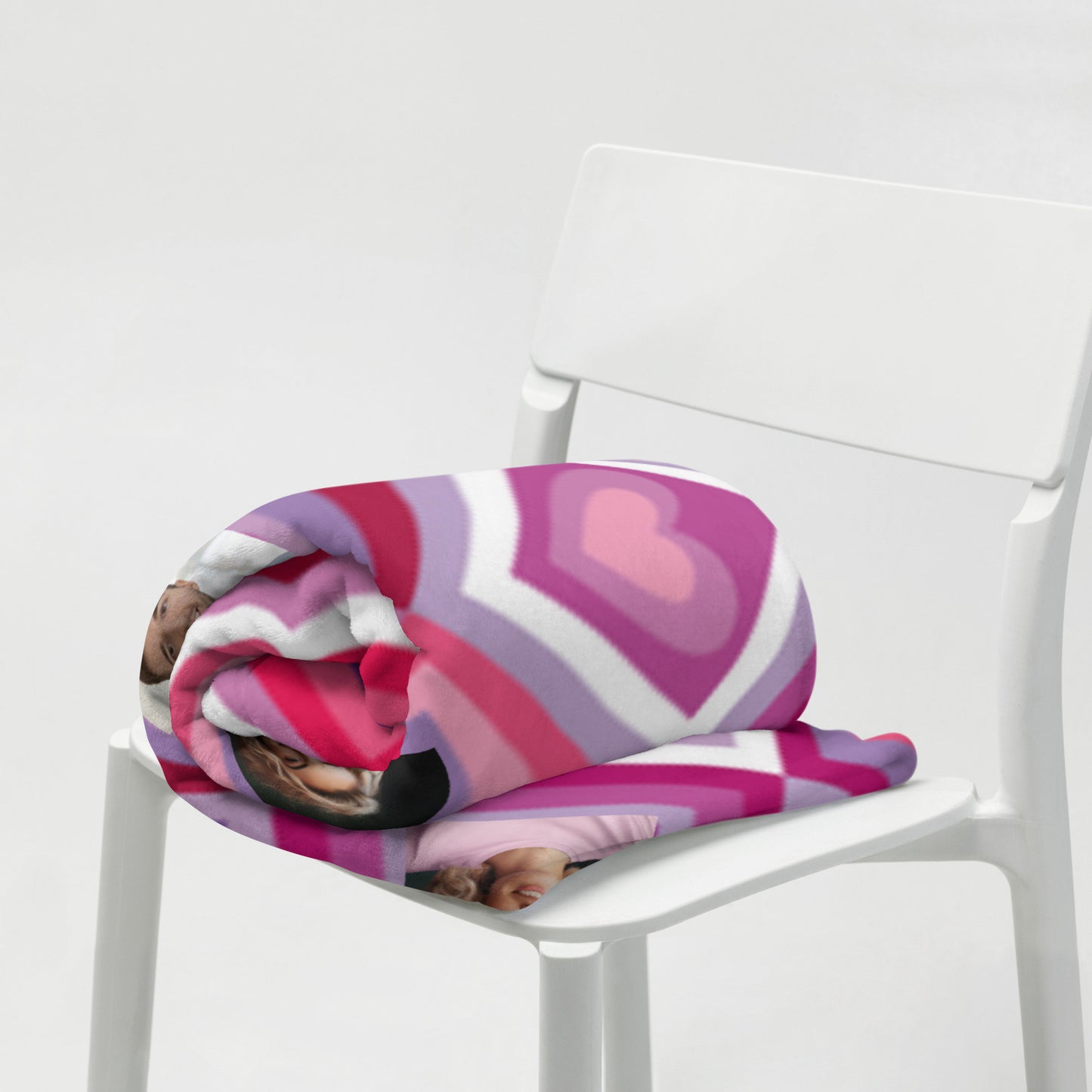 Personalized Valentine's Couple Name Throw Blanket