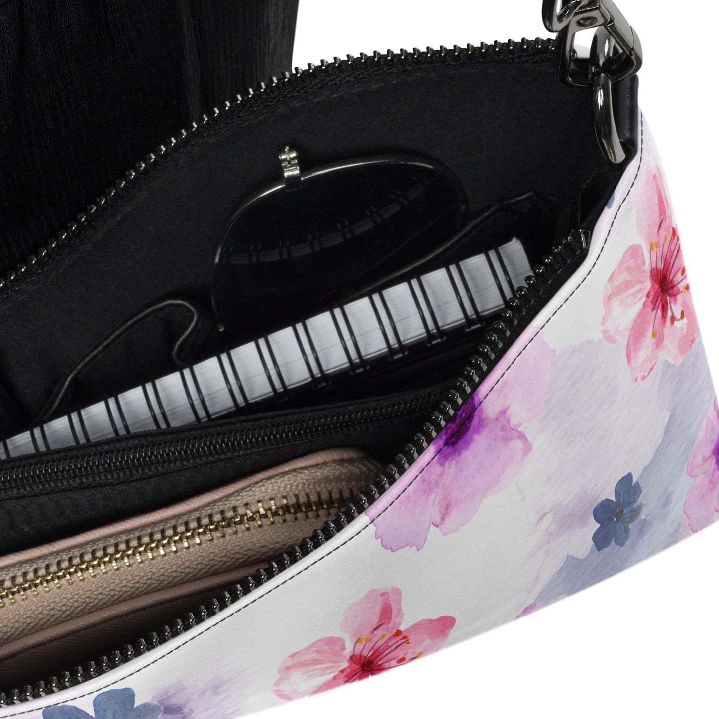 Wtercolor Pink Floral Crossbody bag