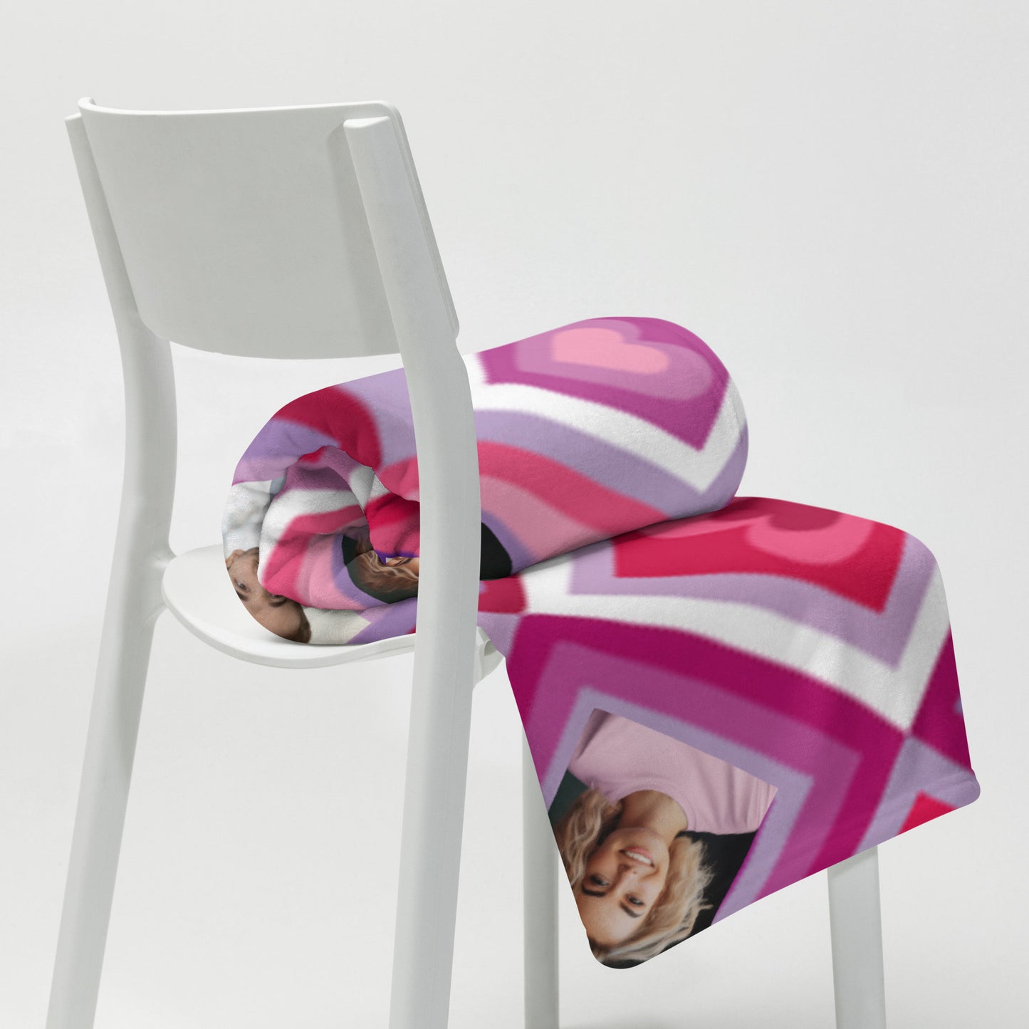 Personalized Valentine's Couple Name Throw Blanket