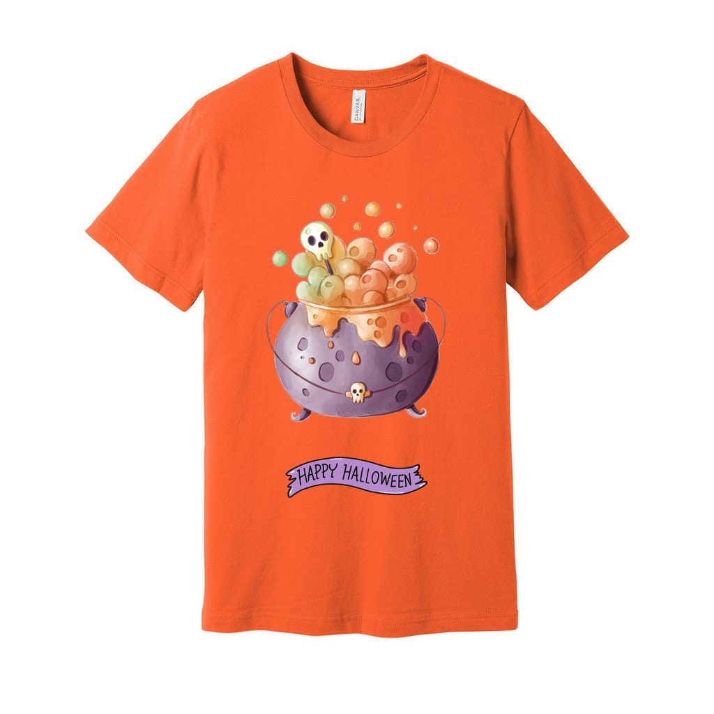 Unisex Jersey Halloween Tee, Cute Fall Shirt, Halloween Party Top