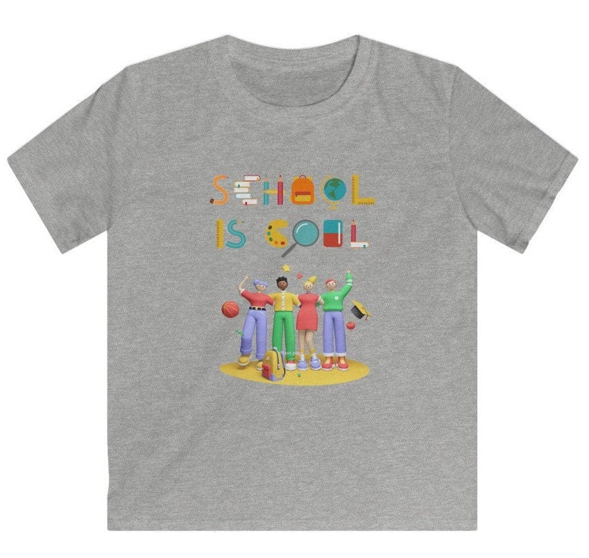 Kids School Shirt, Kids Soft style School Tee, Back to school Clothing. School Shirts, Kids gifts