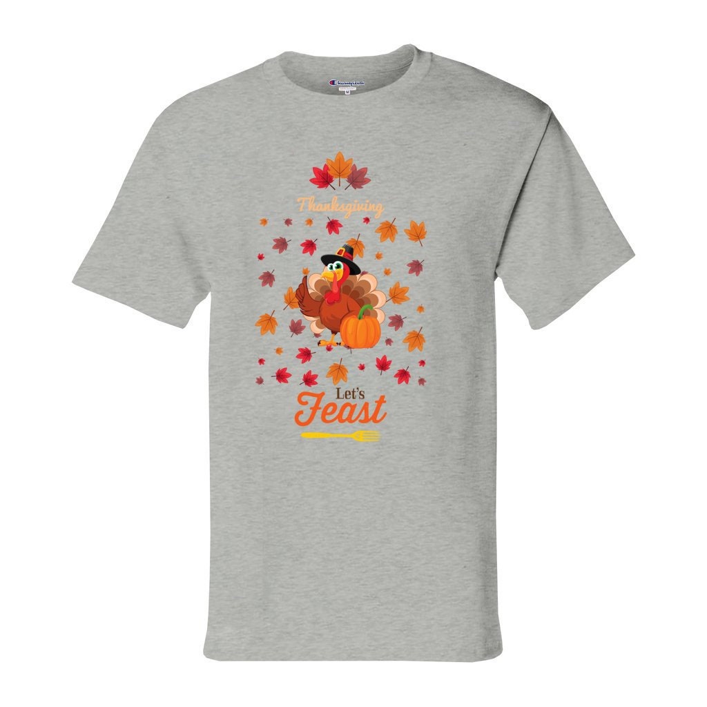 Unisex Thanksgiving T-shirt, Champion Thanksgiving Top, Fall Cool T-shirts, Men Thanksgiving Shirt