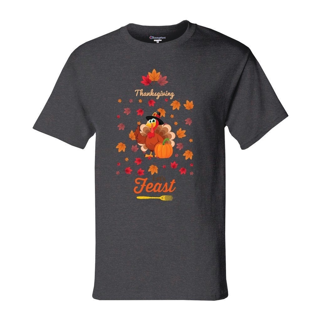 Unisex Thanksgiving T-shirt, Champion Thanksgiving Top, Fall Cool T-shirts, Men Thanksgiving Shirt