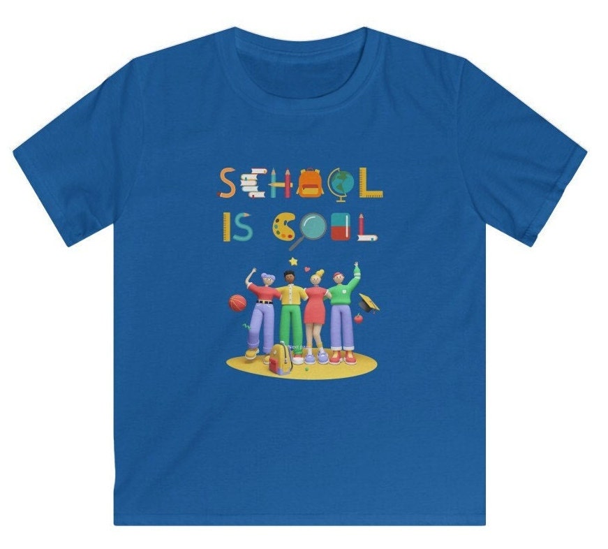 Kids School Shirt, Kids Soft style School Tee, Back to school Clothing. School Shirts, Kids gifts